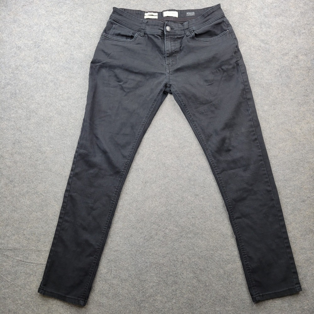 Scott James Pants Men Slim Fit Black England 32x32 Cotton Blend Stretch Trousers